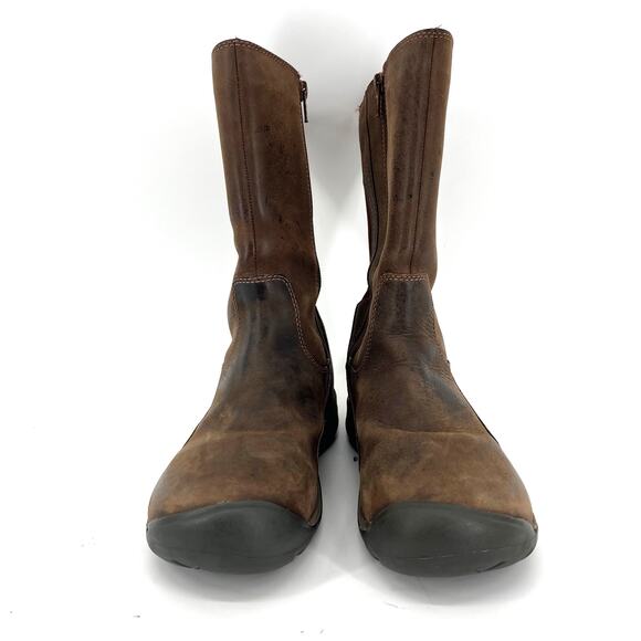 Keen  Women's Brown Leather Presidio II Waterproof Mid Calf Boots EU37/US6.5 - Picture 3 of 8